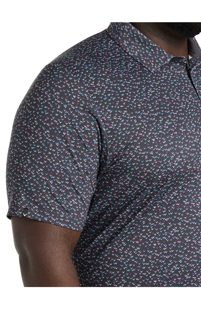 Callaway Big & Tall Chevron Print Polo Shirt, Alternate, color, 