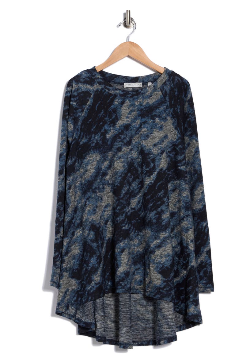 Long Sleeve Tunic Top, Alternate, color, BLUE