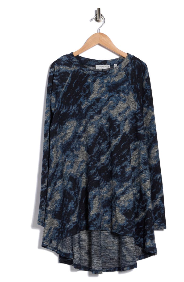 PATRIZIA LUCA Long Sleeve Tunic Top, Alternate, color, Blue