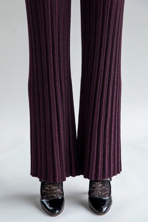 Sskein Marcelle Trousers In Aubergine