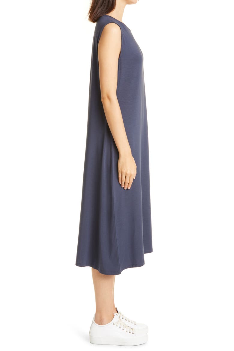Sleeveless Jersey Shift Dress, Alternate, color, OCEAN