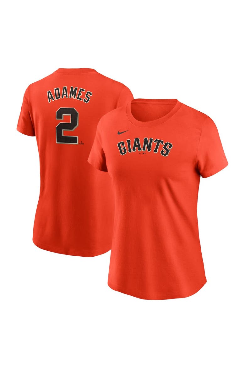 Women's Nike Willy Adames Orange San Francisco Giants Fuse Name & Number T-Shirt, Main, color, Orange