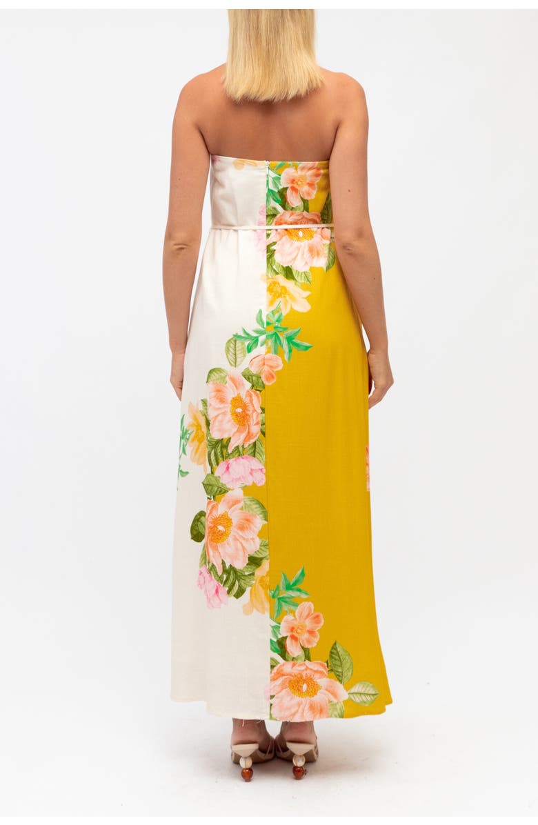 White Closet Botanical Bliss Maxi Dress, Alternate, color, Yellow