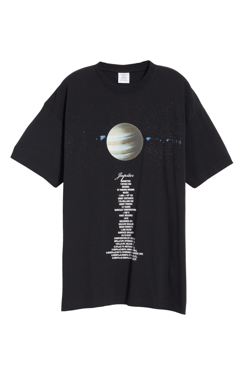 VETEMENTS Planet Number Graphic Oversize Tee, Alternate, color, 