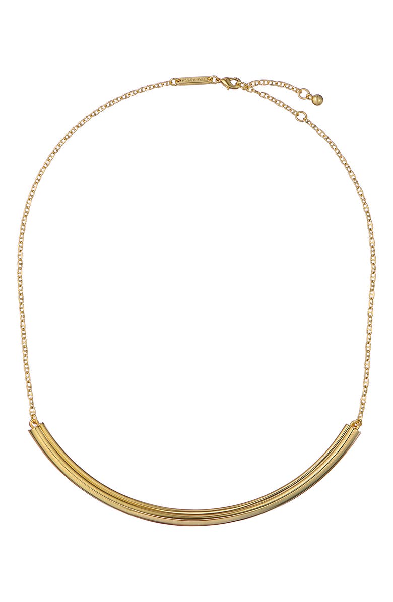 Ted Baker Hidie Hidden Heart Bar Pendant Necklace, Main, color, Gold Tone