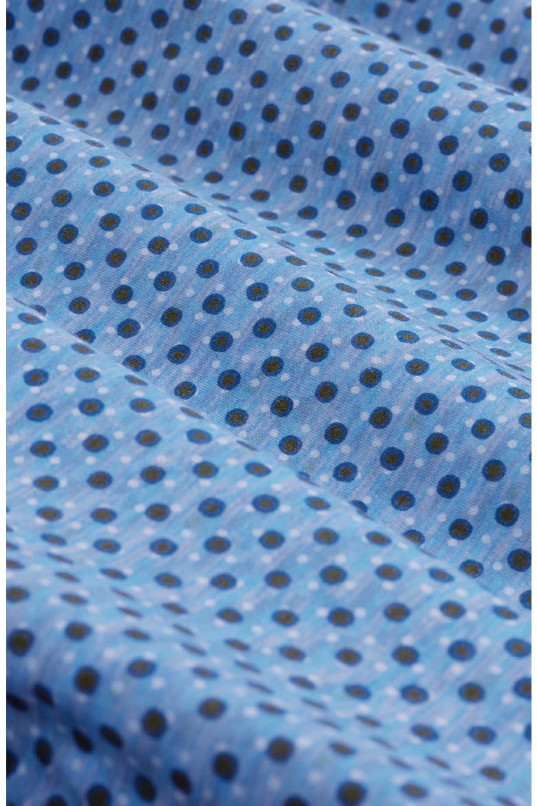Devon OoohCotton® Dot Button-Up Shirt, Alternate, color, PEACOCK