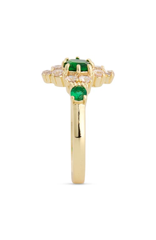Covet Art Deco Cocktail Ring In Gold