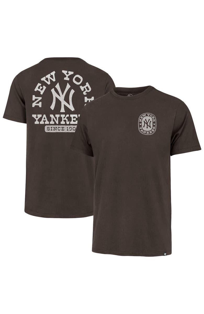 '47 Men's '47 Brown New York Yankees Back Canyon Franklin T-Shirt, Alternate, color, Brown