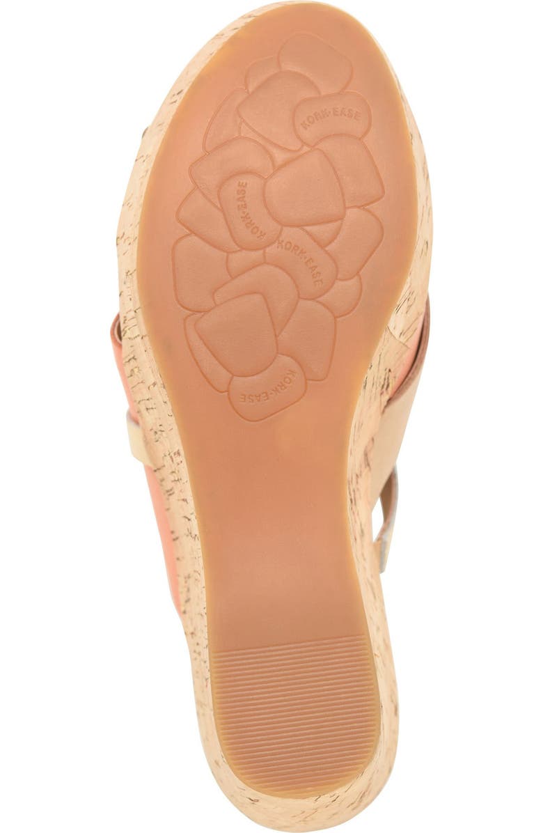 Kork-Ease<sup>®</sup> Addie Platform Wedge Slide Sandal, Alternate, color, Orange Combo