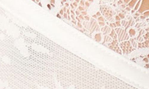 Kat The Label Bianca Ruffle Underwire Lace Trim Bra In White