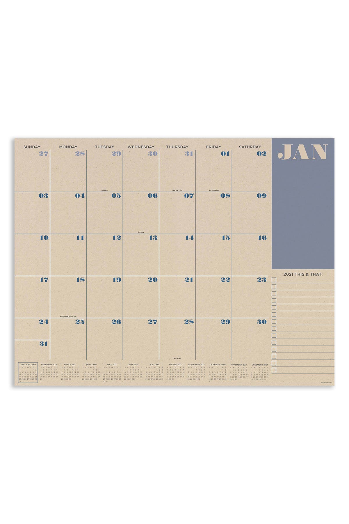 TF PUBLISHING 2021 Kraft Desk Pad Calendar | Nordstromrack