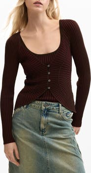 Desigual Rib Knit Cardigan