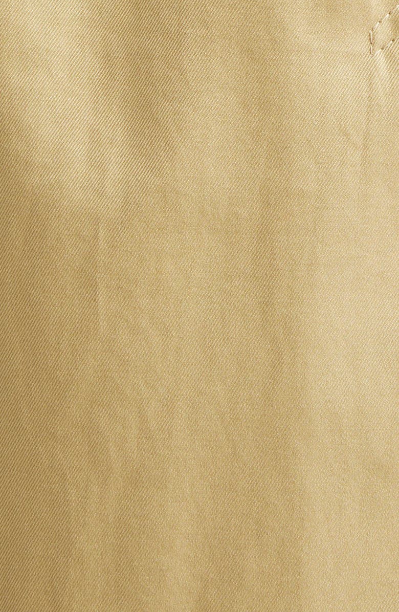 Burberry Castleford Check Collar Shower Resistant Cotton Gabardine Short Trench Coat, Alternate, color, Hamper