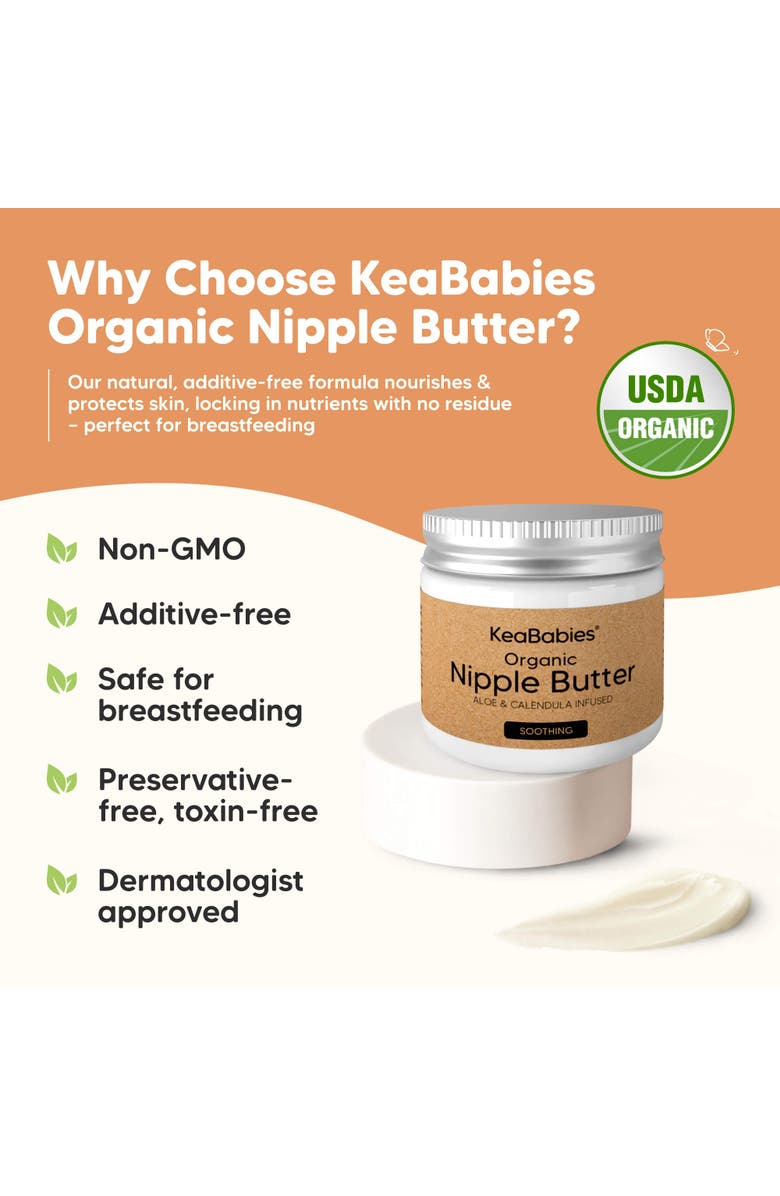 KeaBabies Organic Nipple Butter, Alternate, color, 