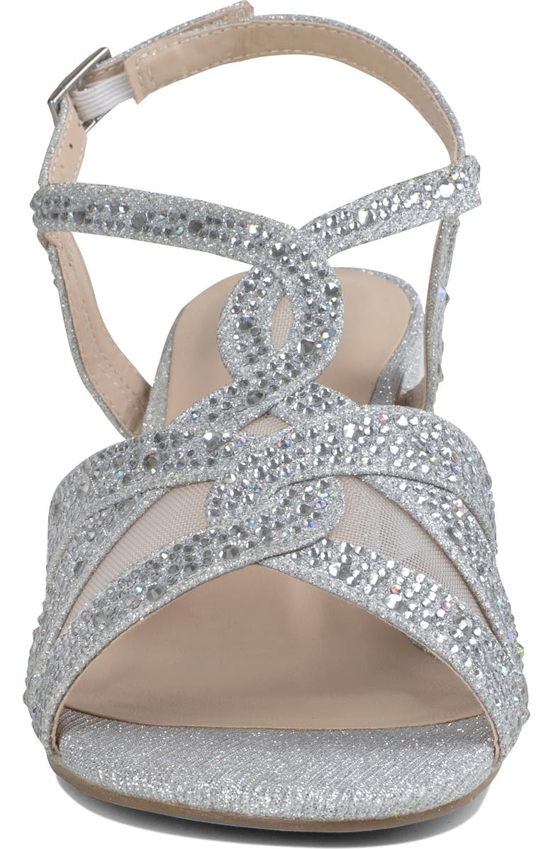 Paradox London Pink Nadia Block Heel Sandal, Alternate, color, Silver