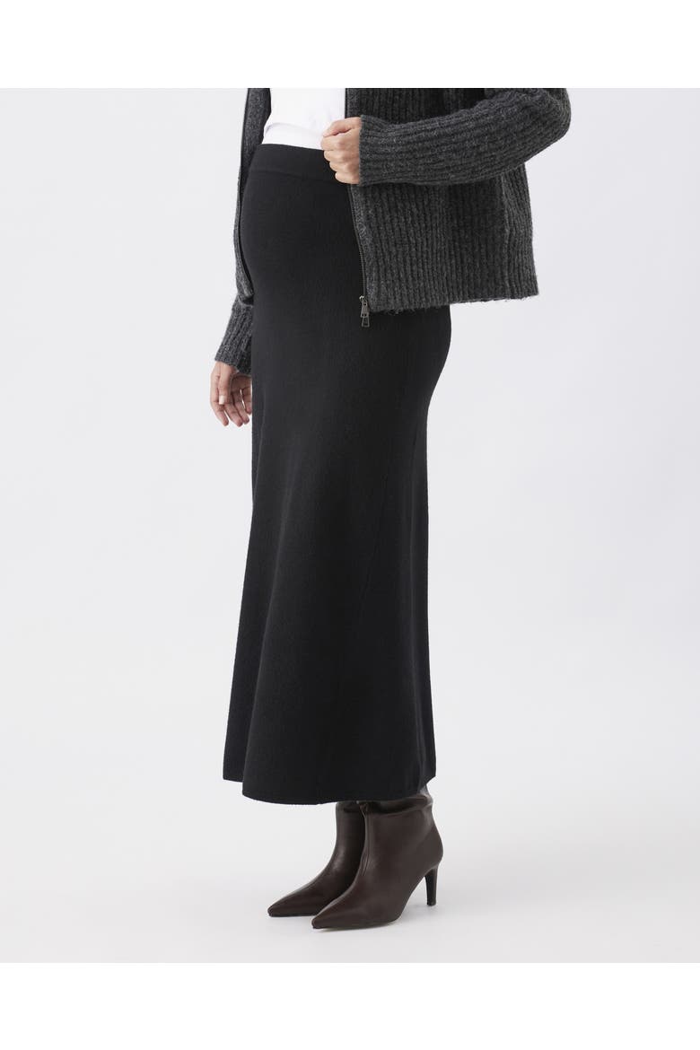 Annie Aline Knit Skirt, Alternate, color, Black