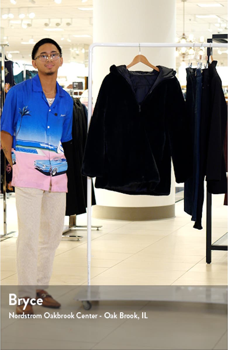 Bridget Reversible Faux Fur Hooded Jacket, sales video thumbnail