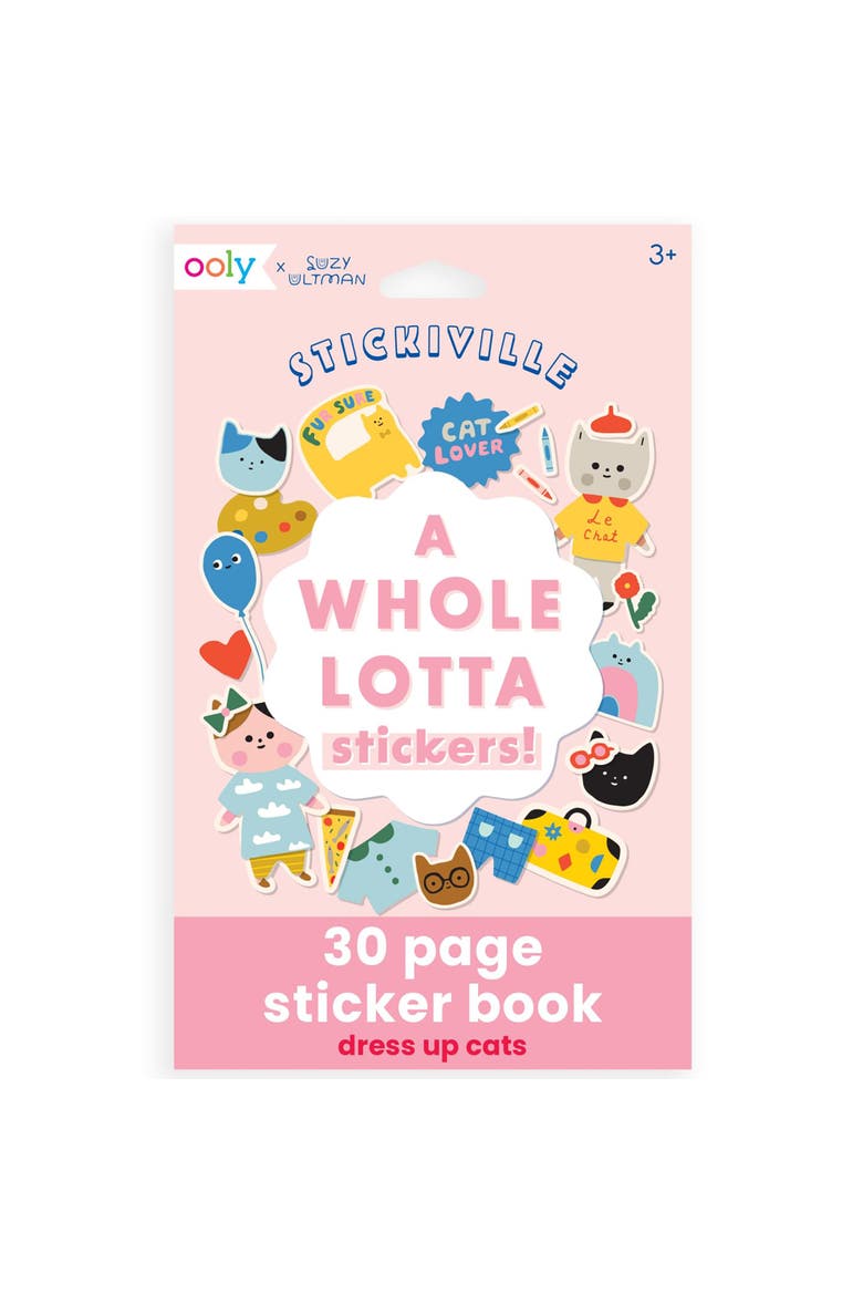 A Whole Lotta Stickers! Dress Up Cats, Stickiville x Suzy Ultman, Main, color, Multicolored