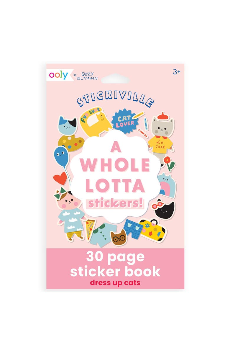 OOLY A Whole Lotta Stickers! Dress Up Cats, Stickiville x Suzy Ultman, Main, color, Multicolored