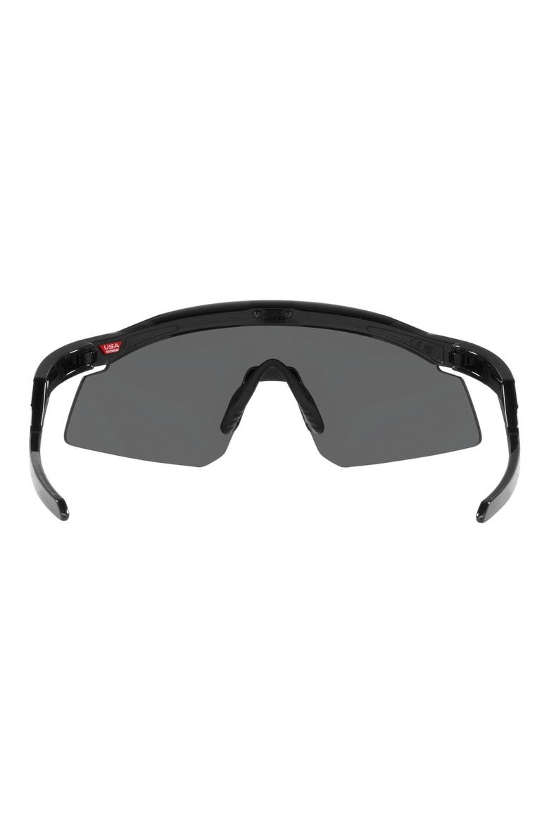 Hydra 37mm Prizm™ Semirimless Wrap Shield Sunglasses, Alternate, color, BLACK