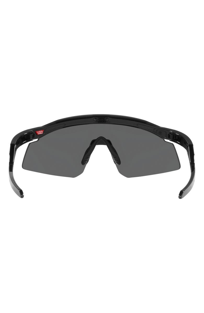 Oakley Hydra 37mm Prizm<sup>™</sup> Semirimless Wrap Shield Sunglasses, Alternate, color, Black