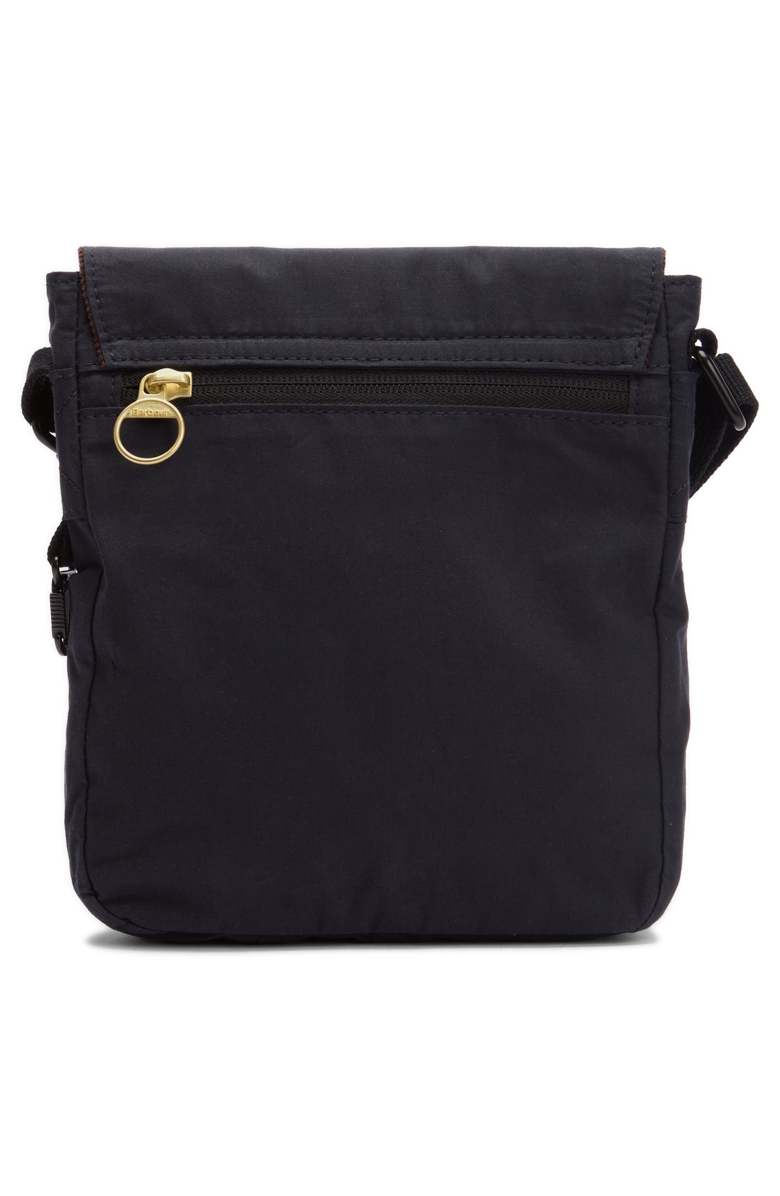 Barbour Transport Tartan Crossbody Bag, Alternate, color, Navy