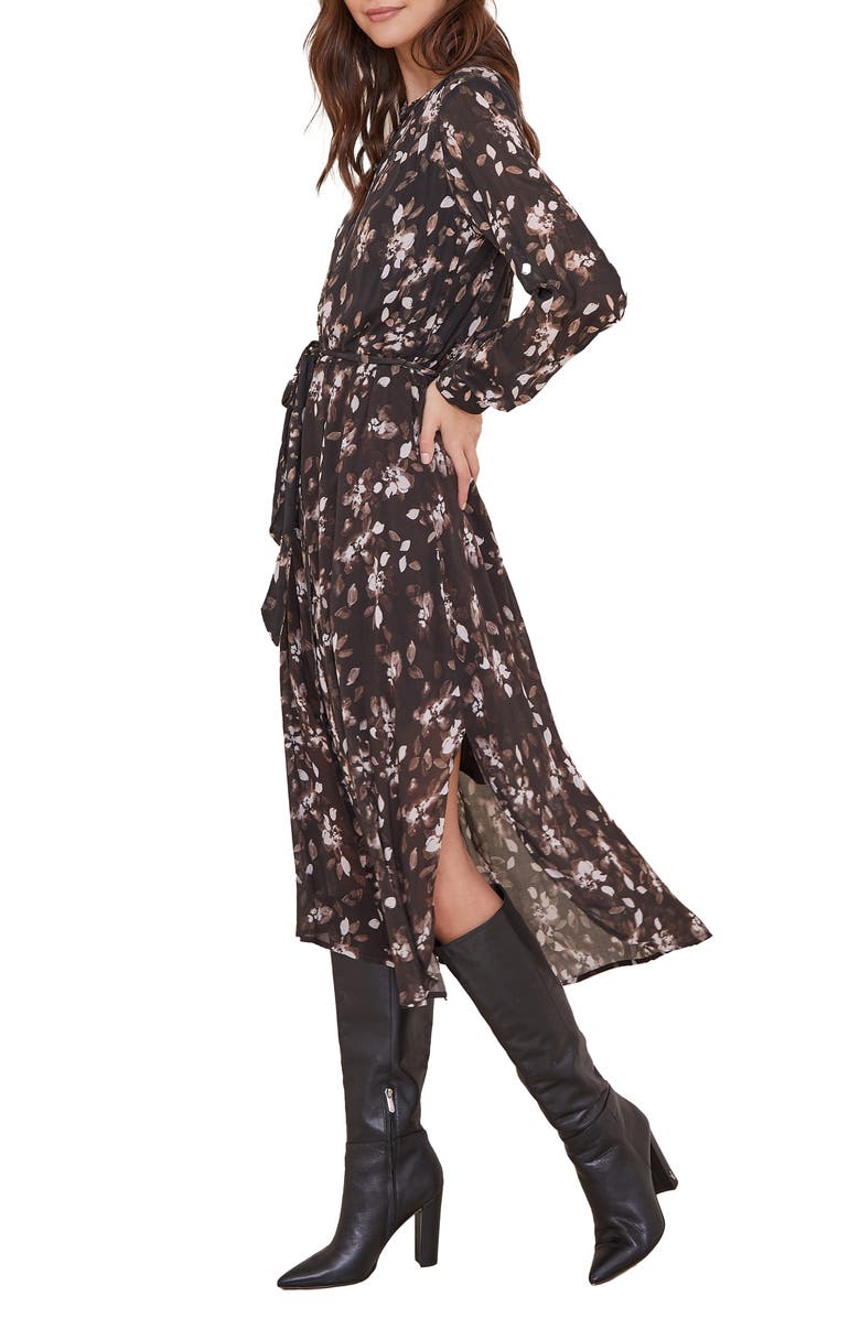 Bella Dahl Flowy Hem Long Sleeve Maxi Dress, Alternate, color, 