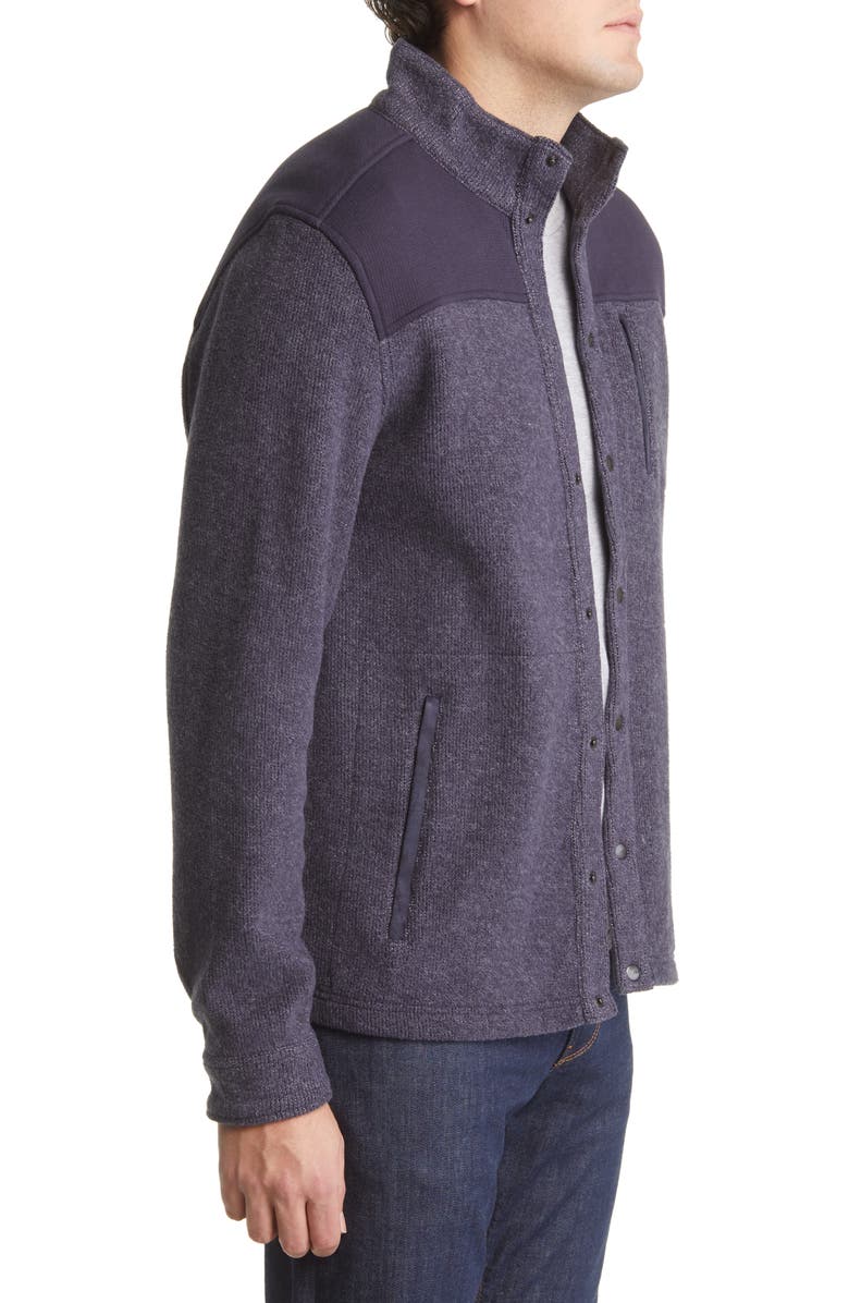 Johnston & Murphy Brushed Snap Jacket, Alternate, color, 