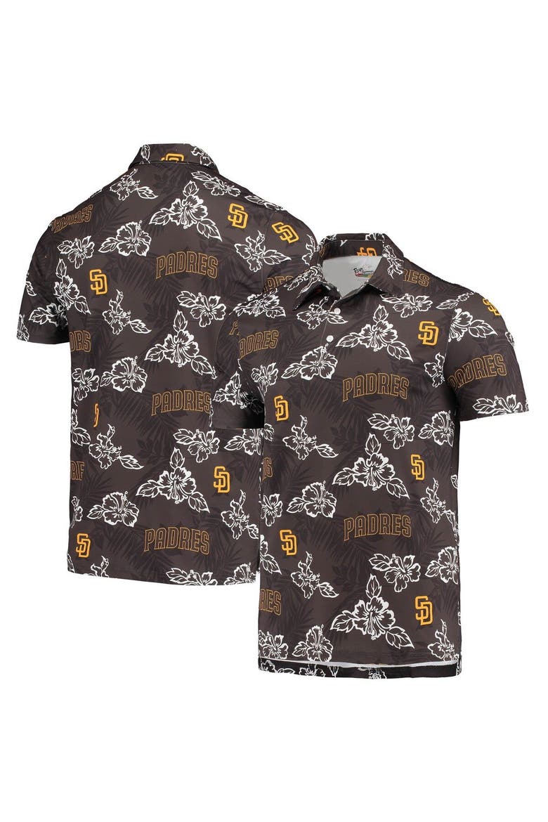 Men's Reyn Spooner Brown San Diego Padres Performance Polo, Main, color, Brown