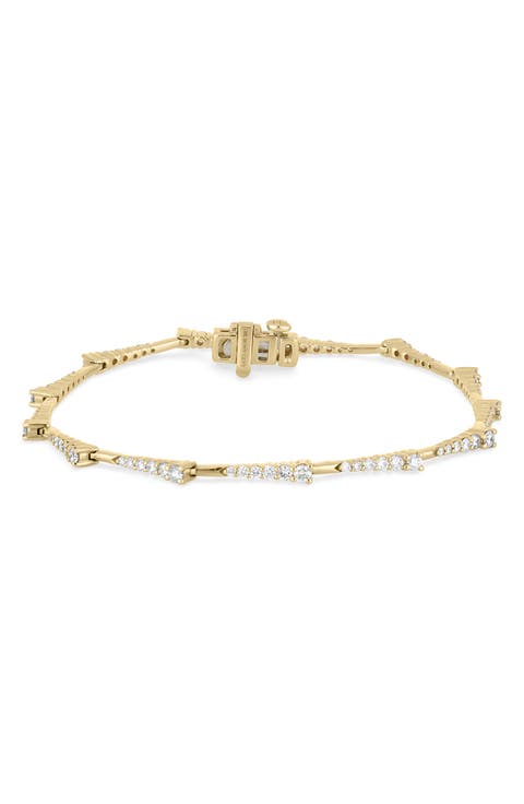 Aviva 18k Gold Diamond Tennis Bracelet