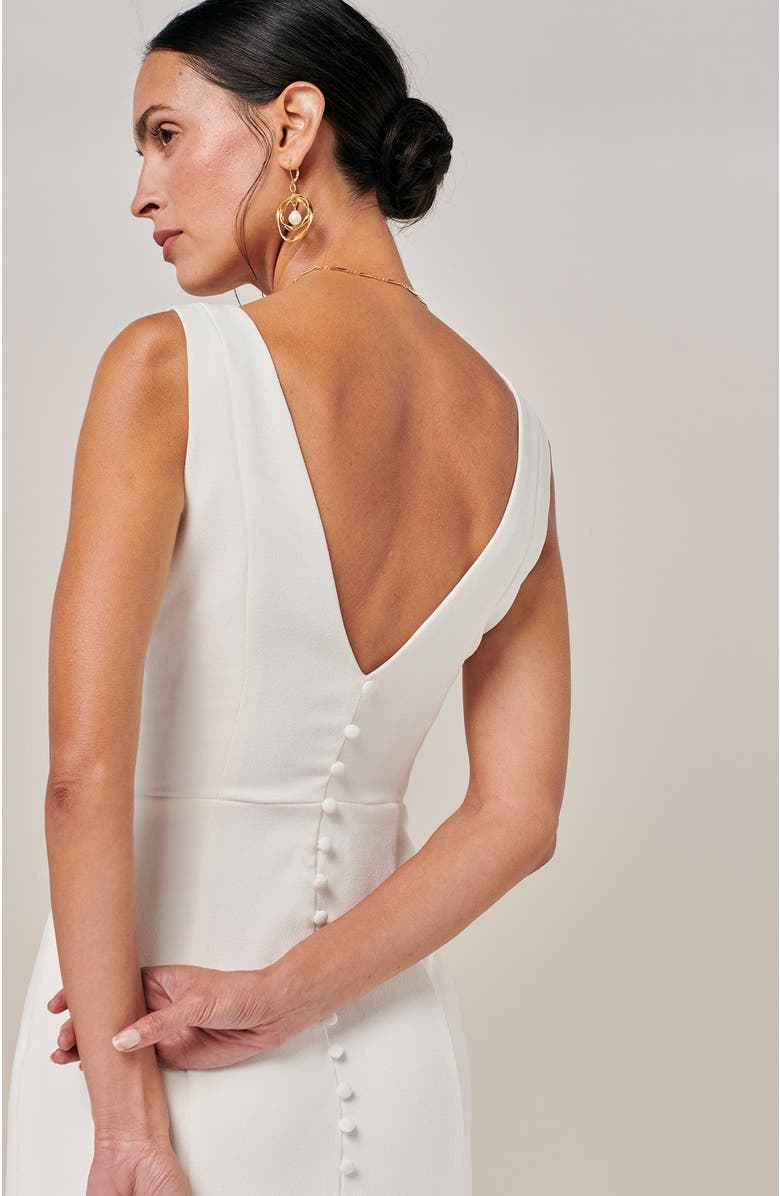 BWLDR Viola Gown, Alternate, color, White