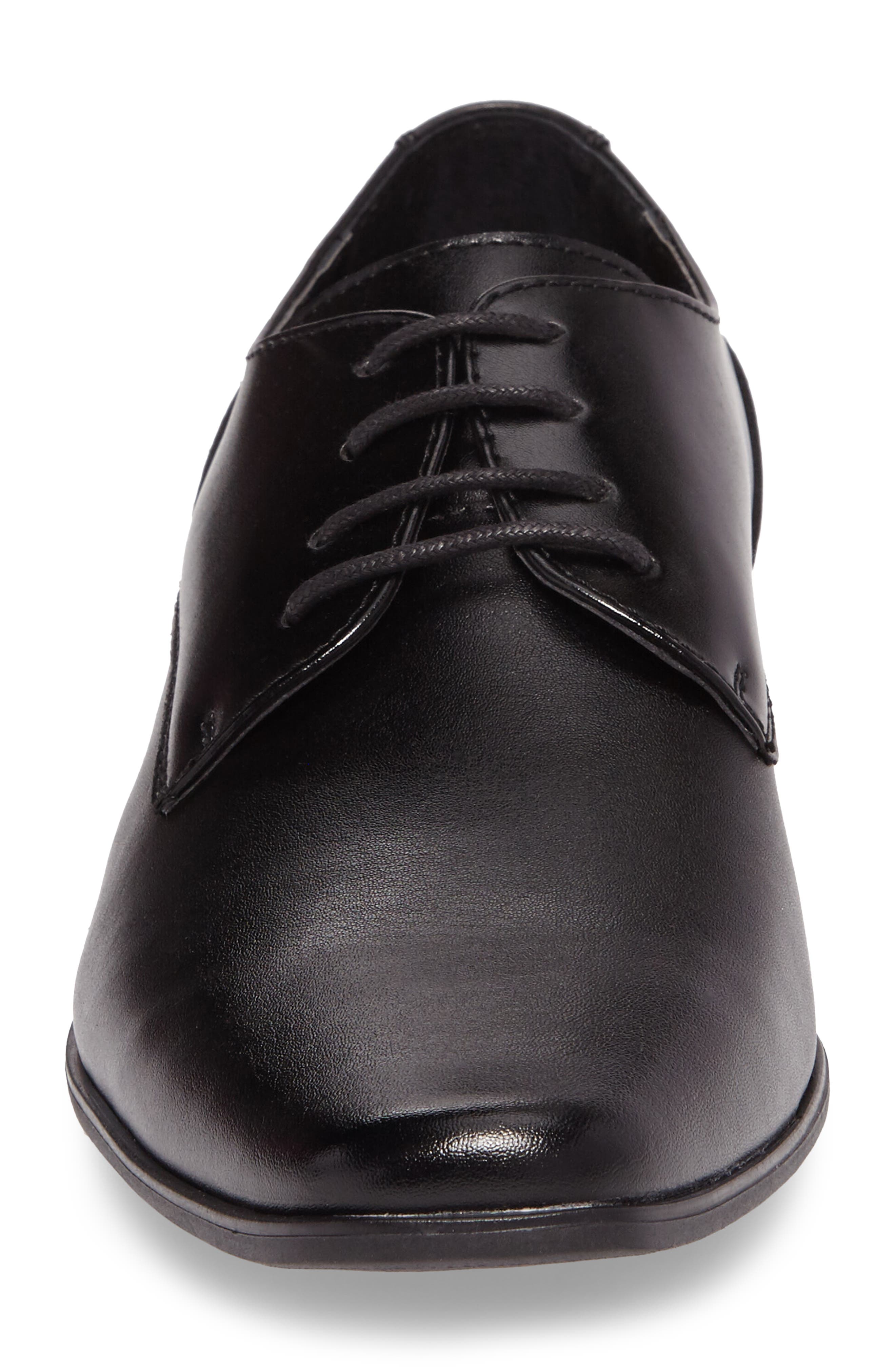 Brodie Plain Toe Derby, Alternate, color, BLACK LEATHER