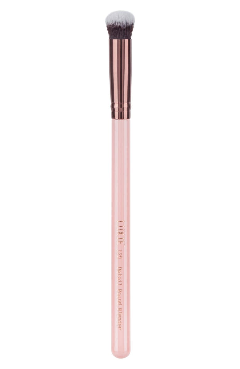 Luxie 120 Rose Gold Detail Round Blender Face Brush, Main, color, 