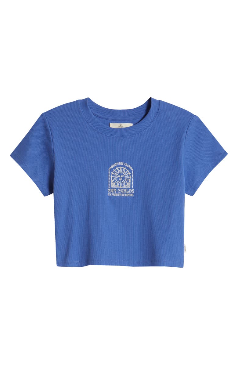 Rip Curl San Carlos Crop Cotton Jersey Graphic T-Shirt, Alternate, color, Ocean
