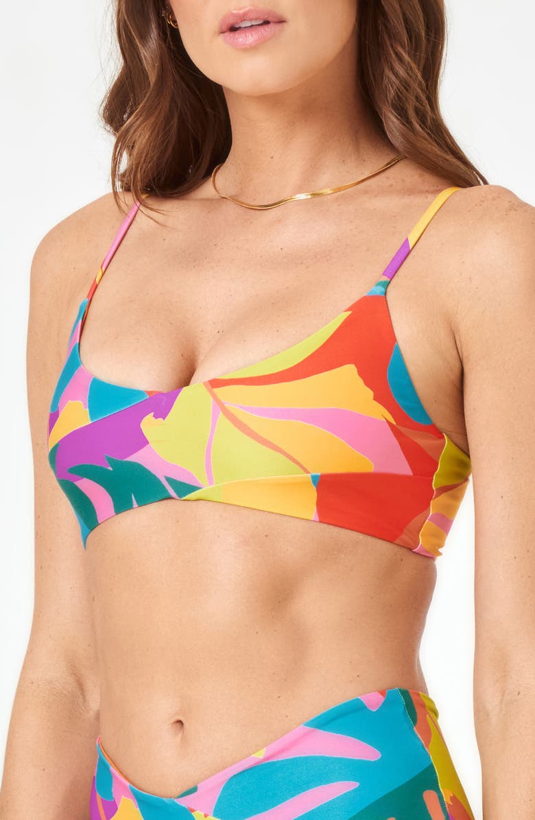LSPACE High Tide Bikini Top, Alternate, color, Copacabana