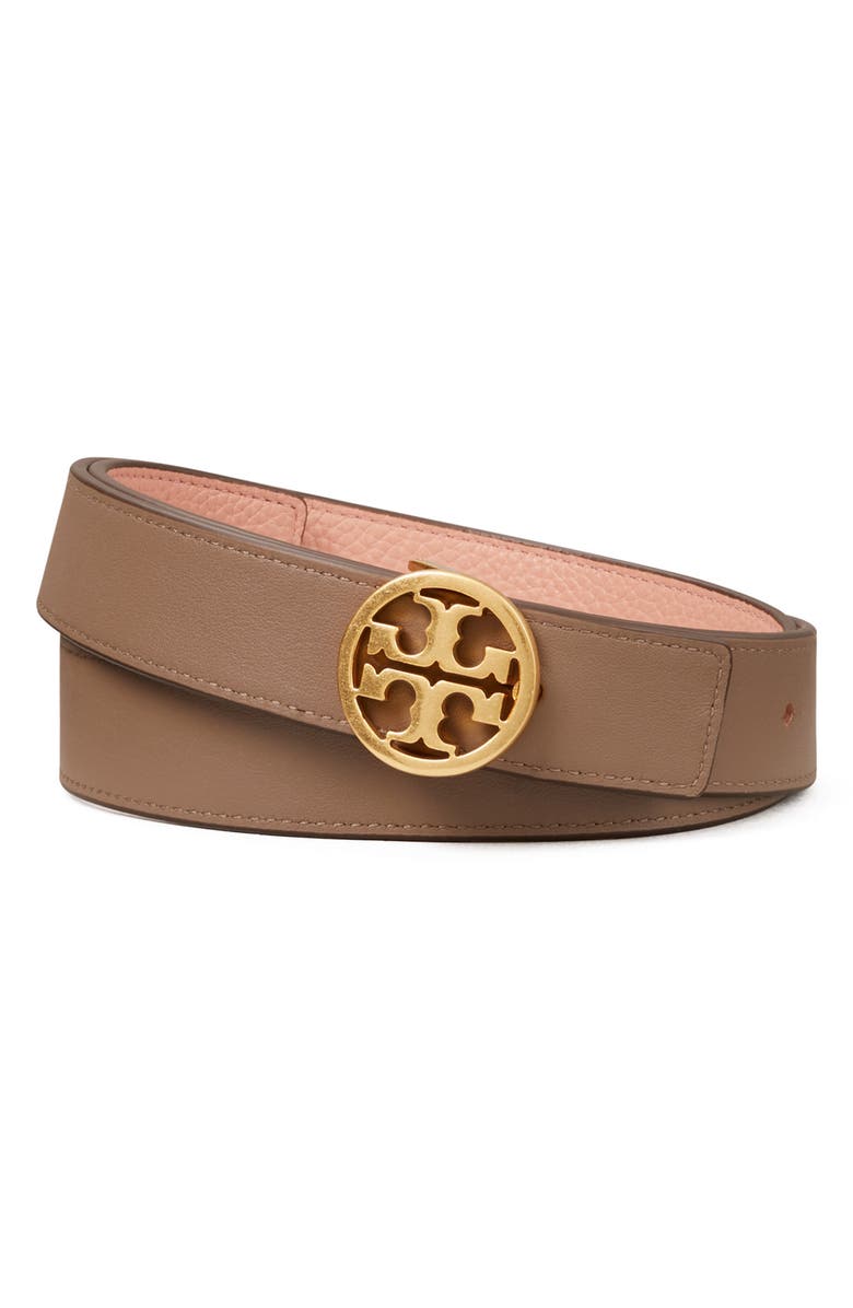 Tory Burch Reversible Leather Belt, Main, color, 