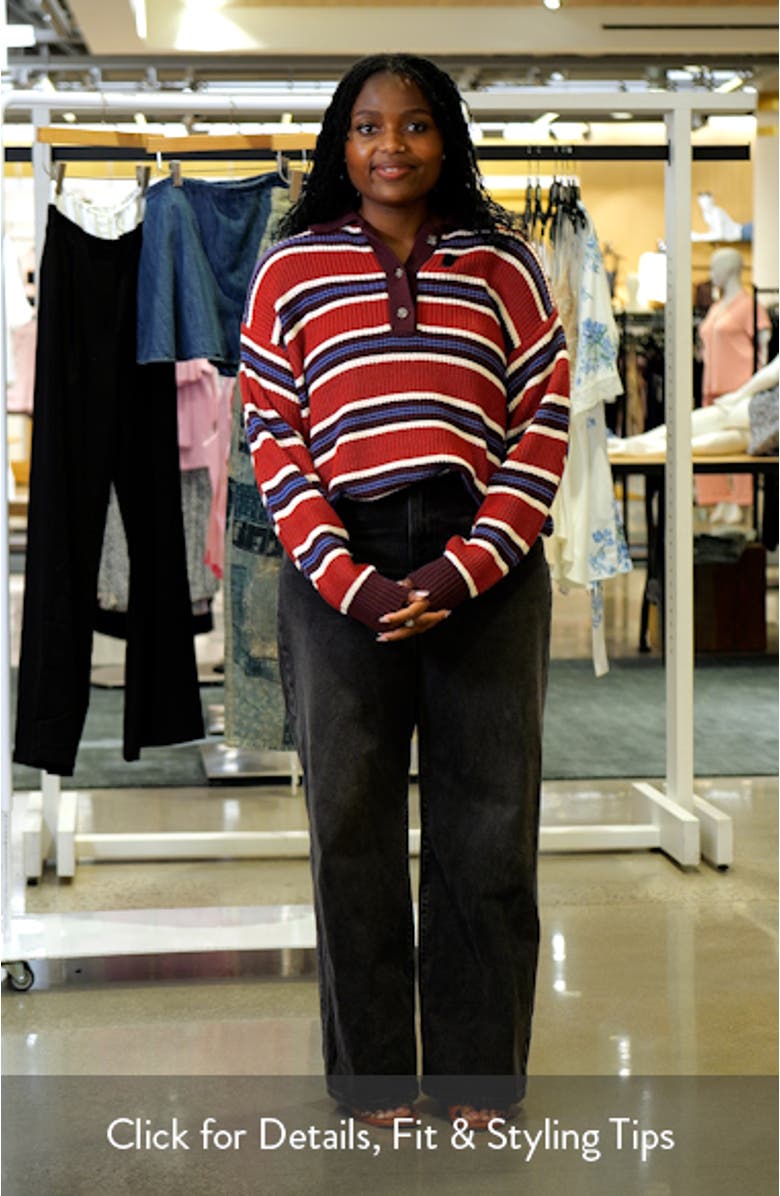 Ilona Stripe Organic Cotton Sweater, sales video thumbnail