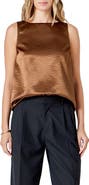 Endless Rose Satin Velvet Sleeveless Top