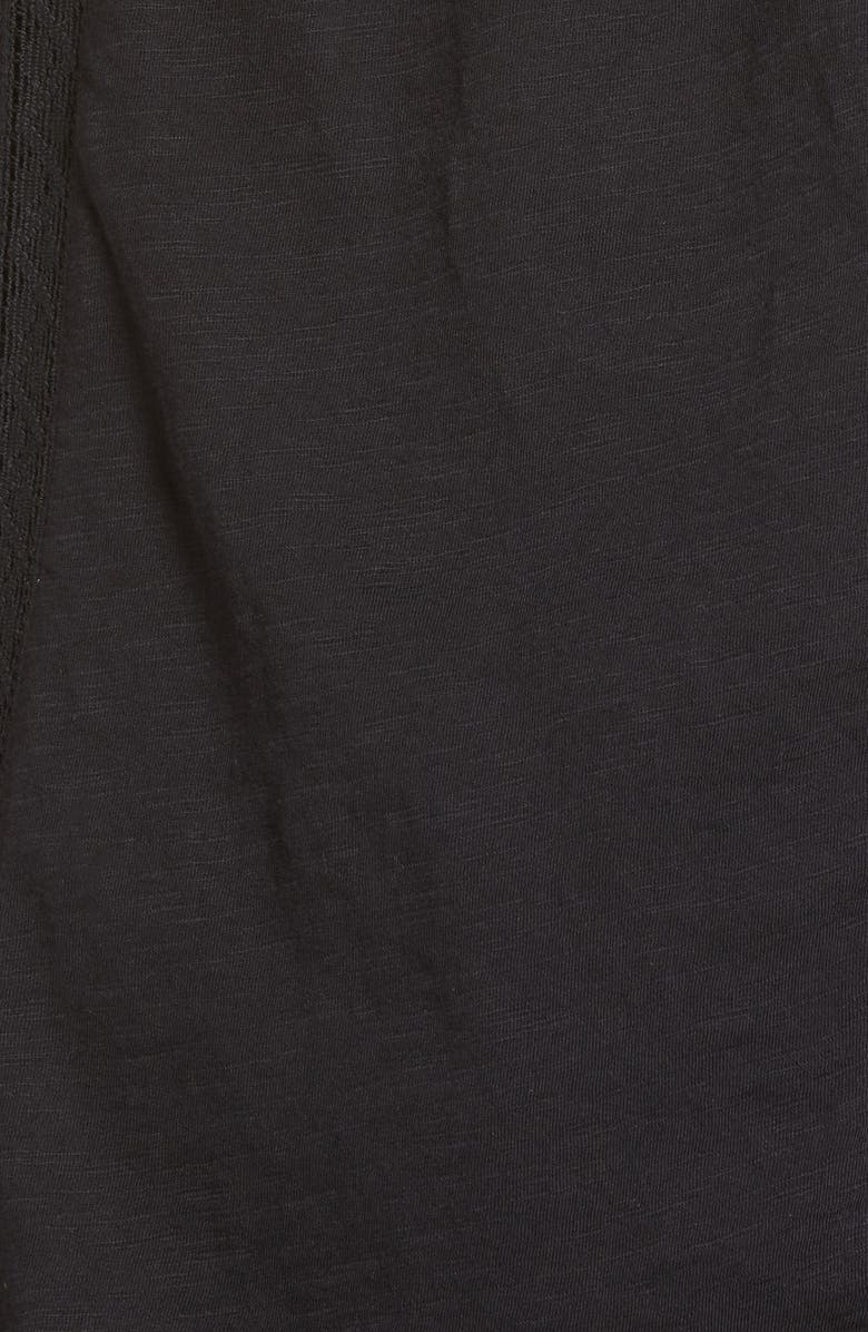 Caslon<sup>®</sup> Pintuck Yoke Flutter Sleeve Tee, Alternate, color, 