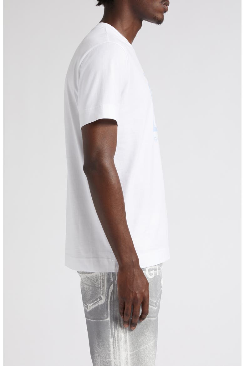 Slim Fit 4G Logo Cotton Graphic T-Shirt, Alternate, color, 100 - WHITE