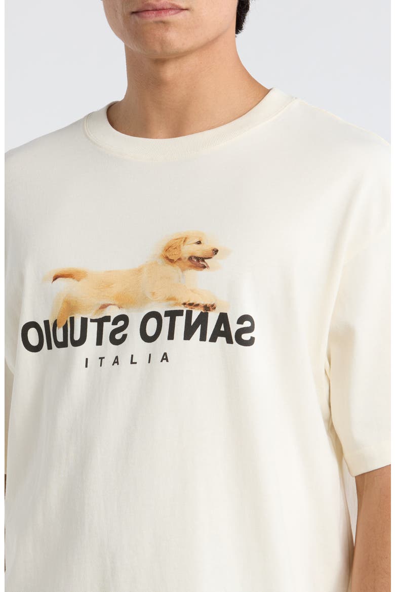 Security Team Drappo Boxy Fit Cotton Graphic T-Shirt, Alternate, color, IVORY