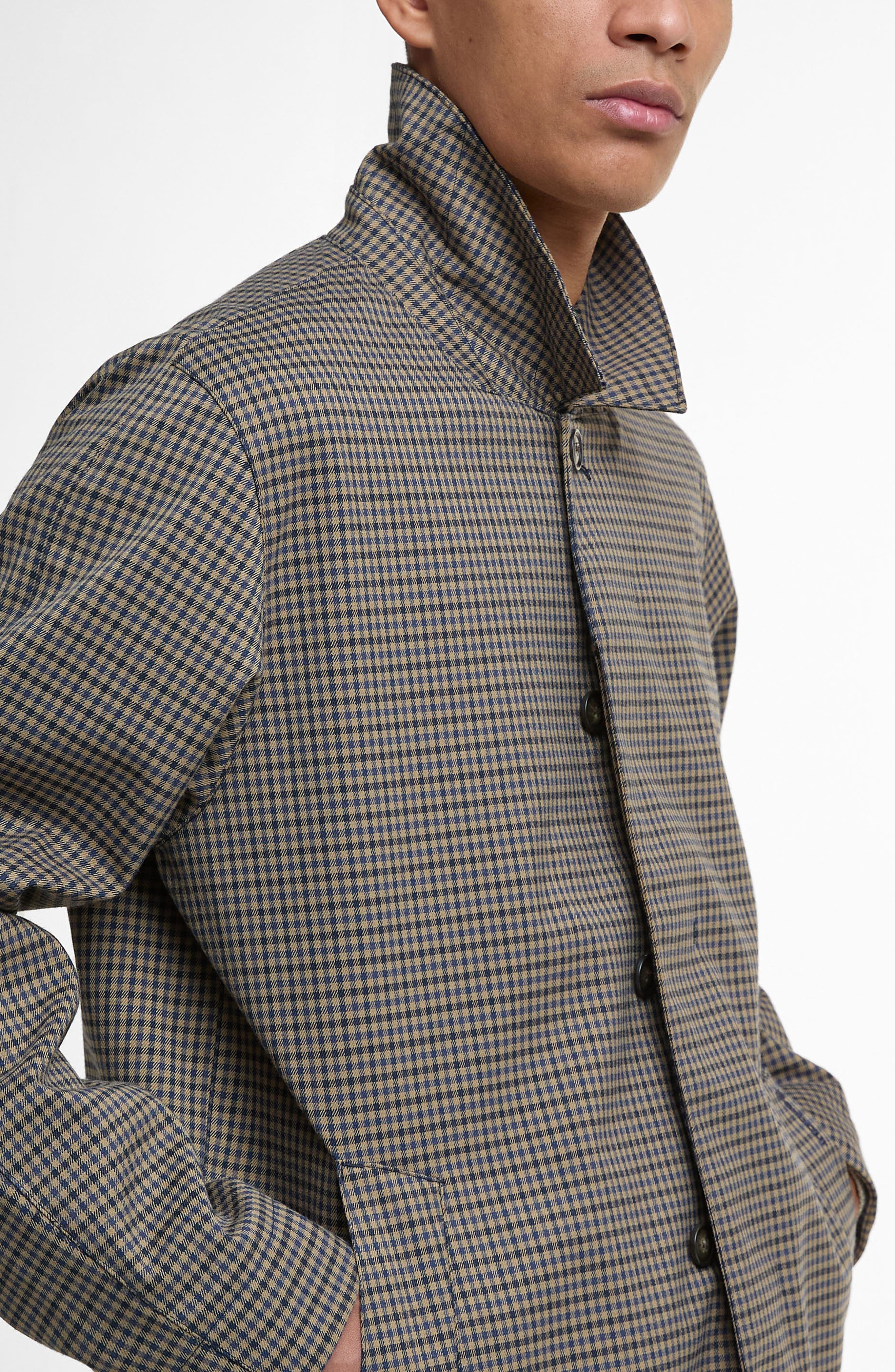 Loden Waterproof Short Check Twill Jacket (Men) | Nordstrom