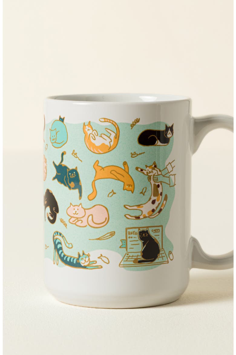 Cat Lover Interactive QR Mug, Main, color, Multi