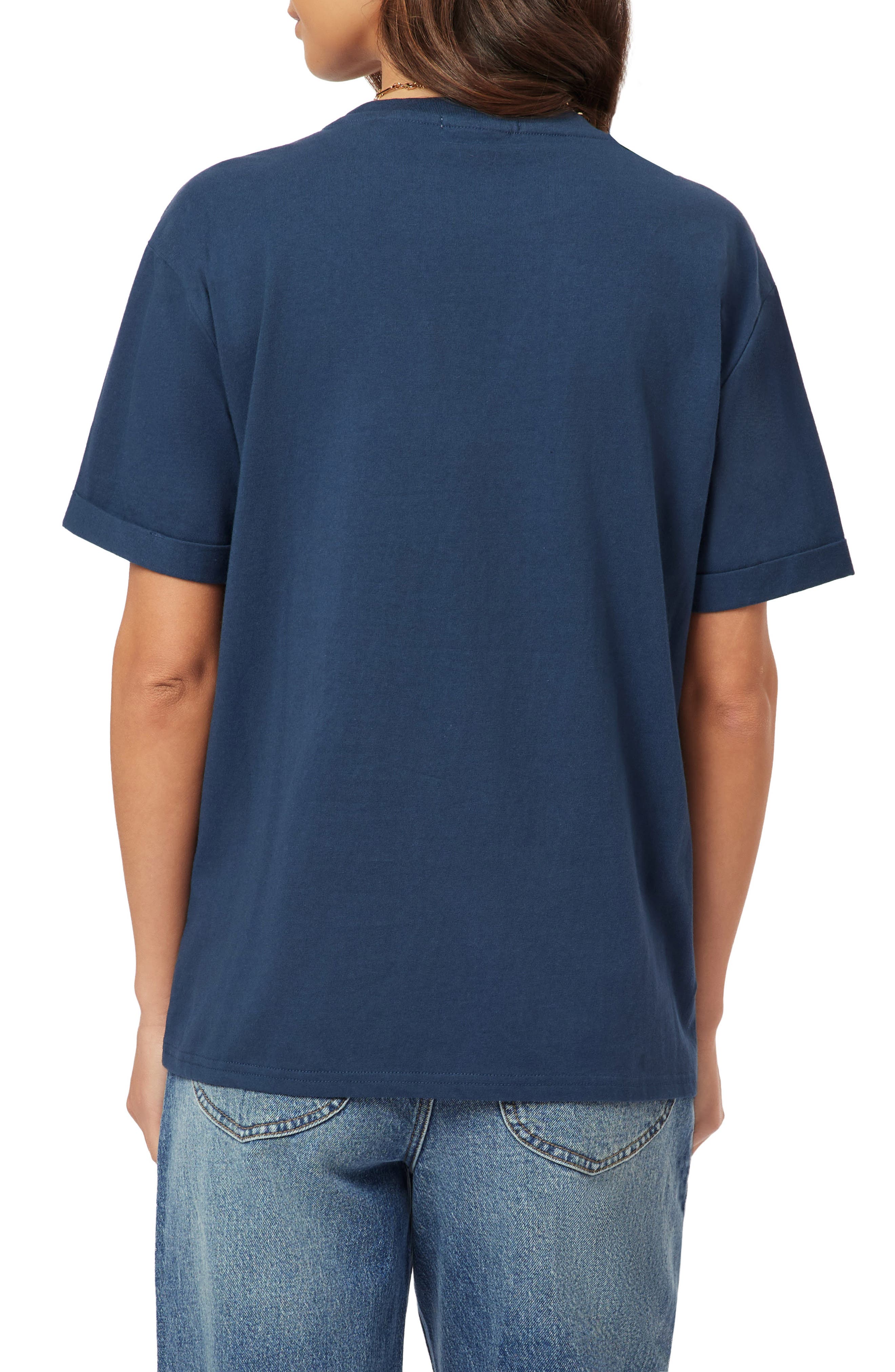 Relaxed Fit Roll Cuff Graphic T-Shirt - image 4