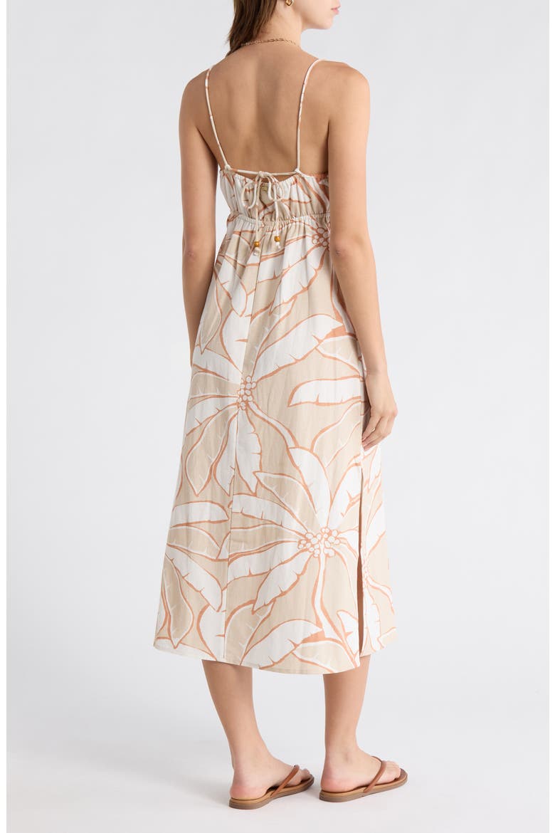 Tropic Breeze Midi Sundress, Alternate, color, STONE
