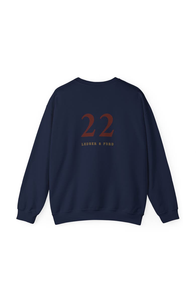 Ledger & Ford Team Player Rugby Embroidered Crewneck, Alternate, color,