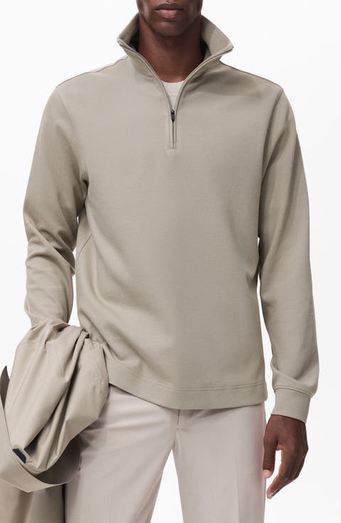 Thermoregulated Regular Fit Quarter Zip Sweater