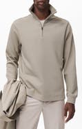 MANGO Thermoregulated Regular Fit Quarter Zip Sweater