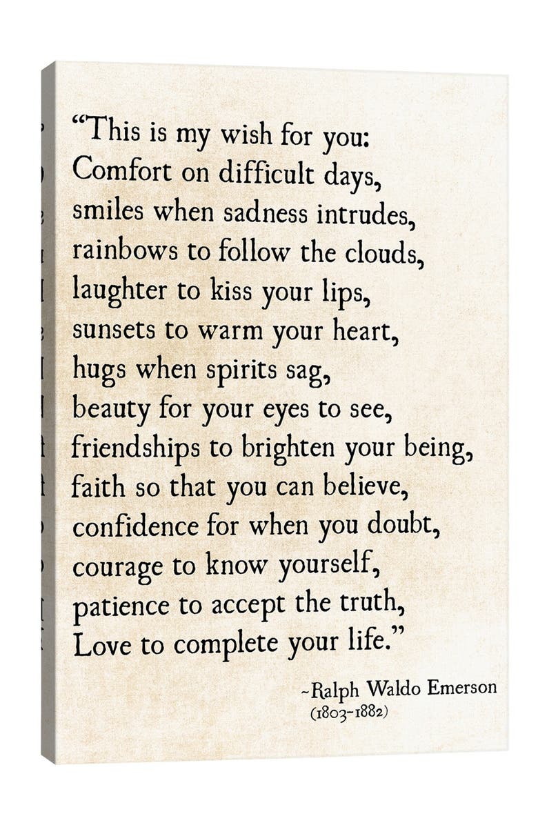 iCanvas My Wish For You by Debbra Obertanec Canvas Wall Art - 18" x 26", Main, color,