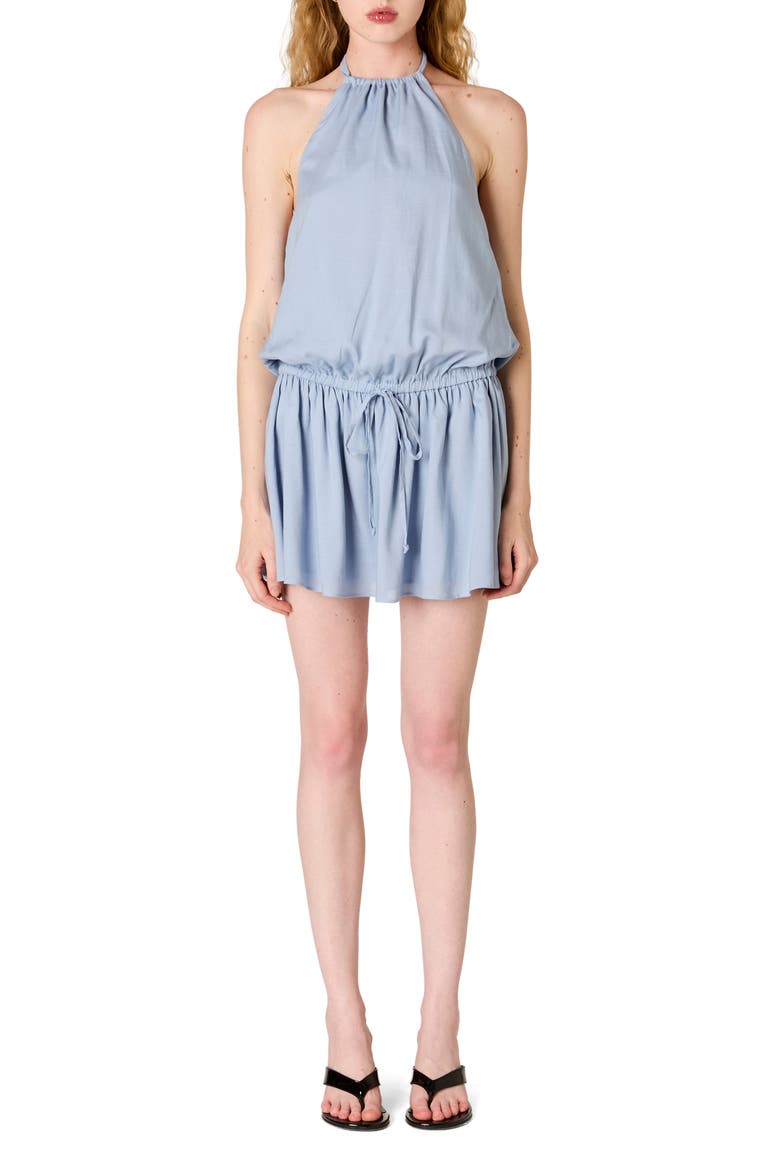 Alegria Halter Minidress, Main, color, SLATE BLUE